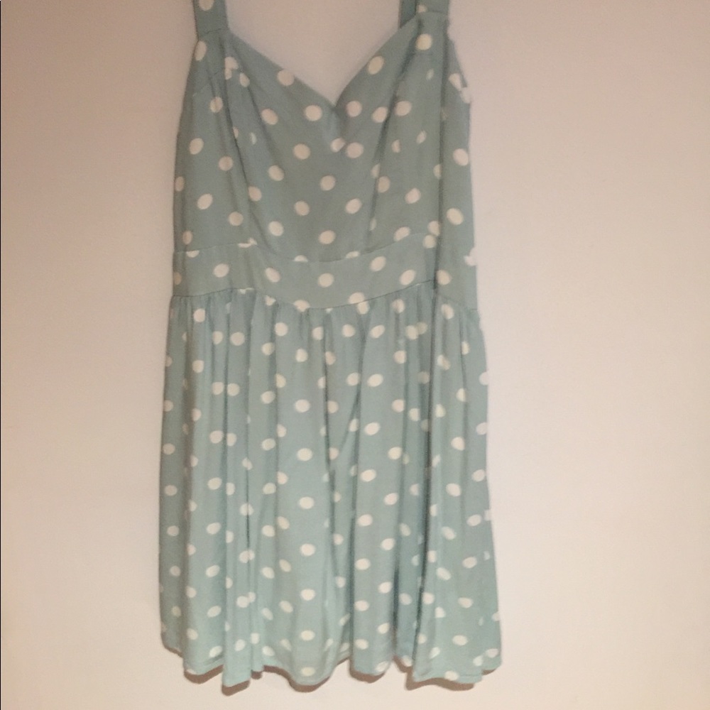 Mink pink mini dress in mint green